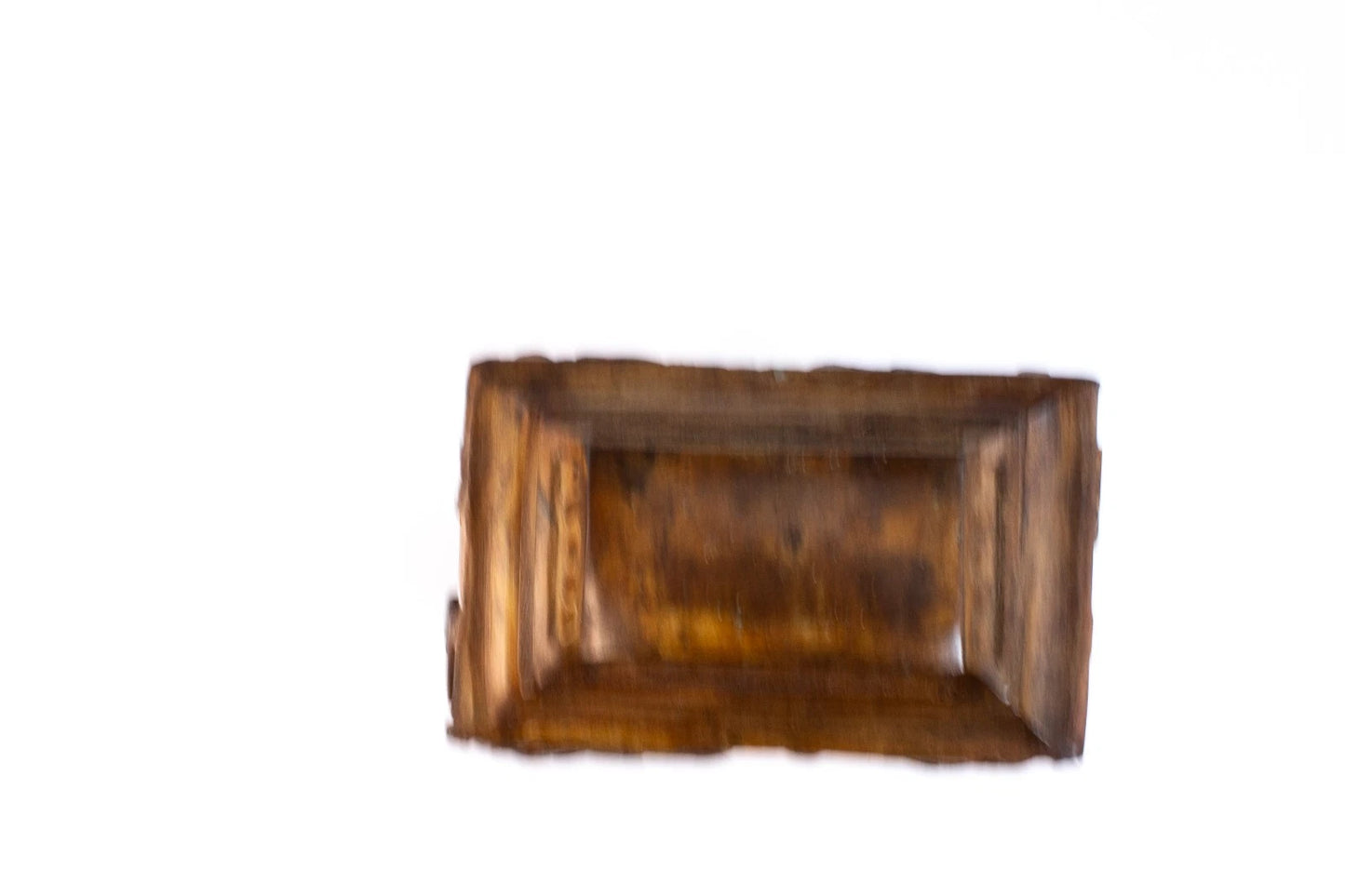 Vintage Art Nouveau-Style Metal Mantel Clock – Fleur-de-Lis Design, Non-Working,