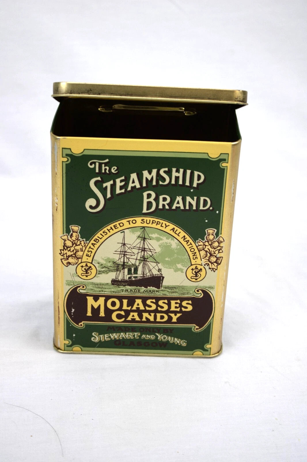 Vintage Steamship Brand Molasses Candy Tin – Stewart & Young Glasgow UK