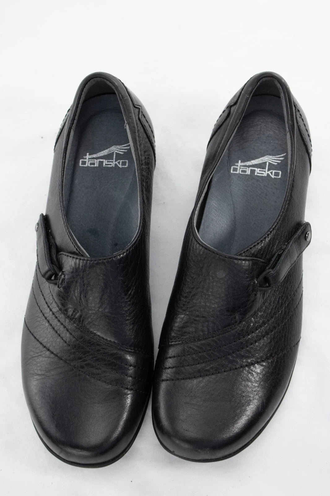 Dansko Black Leather Comfort Slip-On Shoes | EU 36 US 5.5-6 | Arch Support
