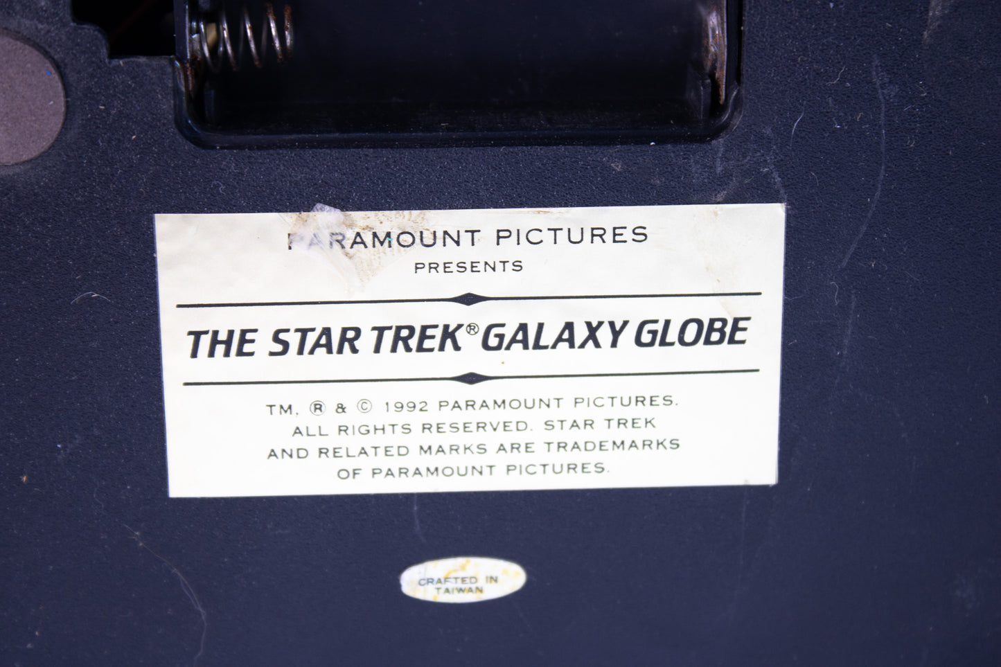 Vintage Star Trek Galaxy Globe – “The Tholian Web” – 1992 Paramount
