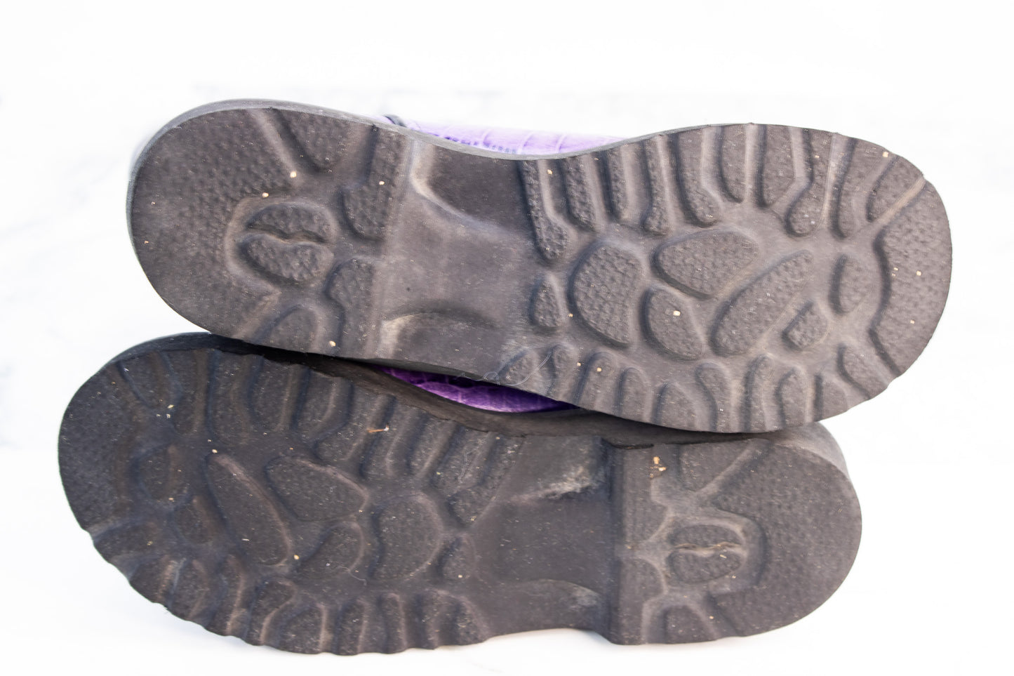 Old West Youth Cowboy Boots Purple Croc Print Black Western Y4