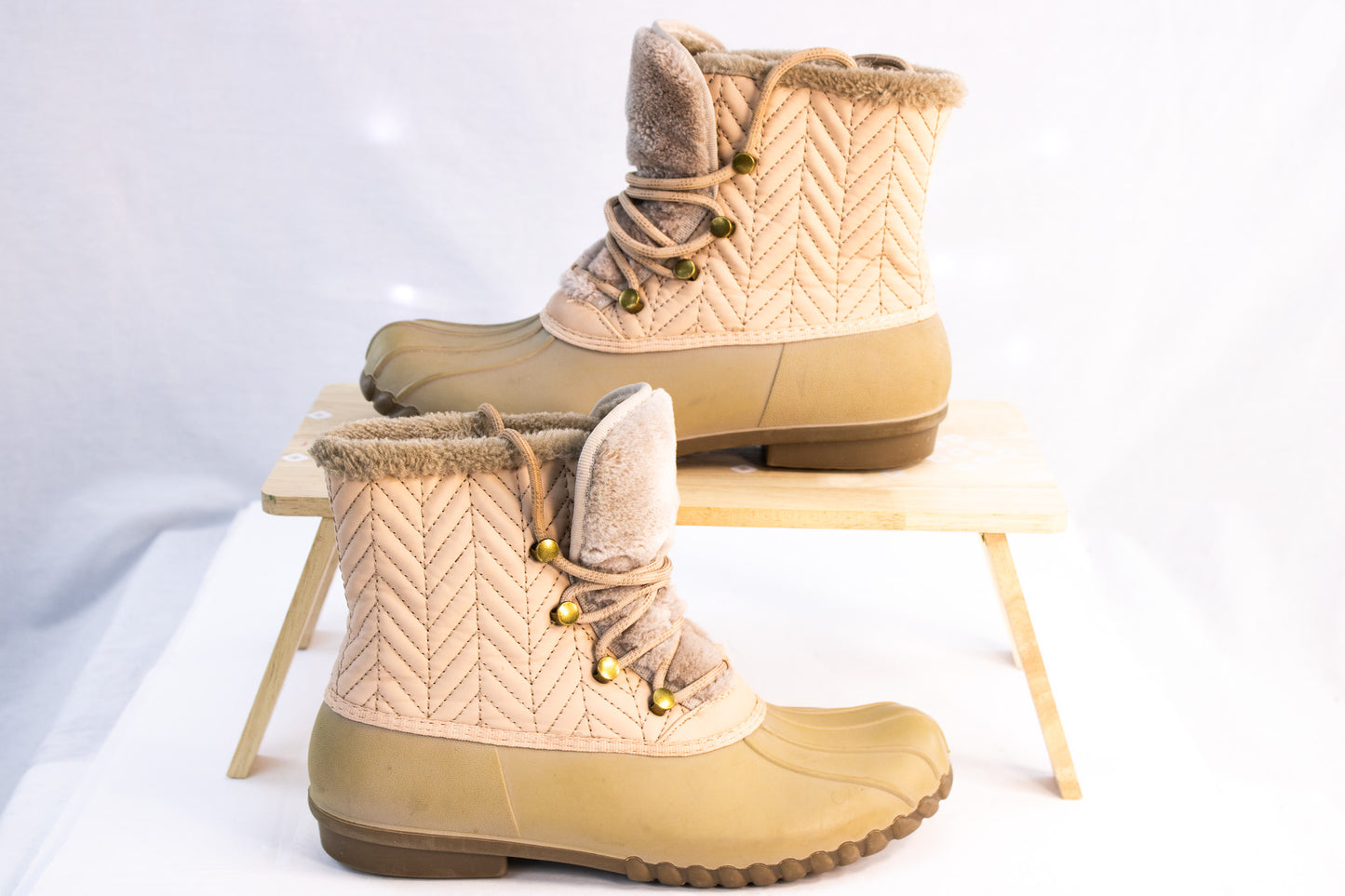 Baretraps Quilted Duck Boots | Faux Fur Lined Winter Boots | Women’s 6.5