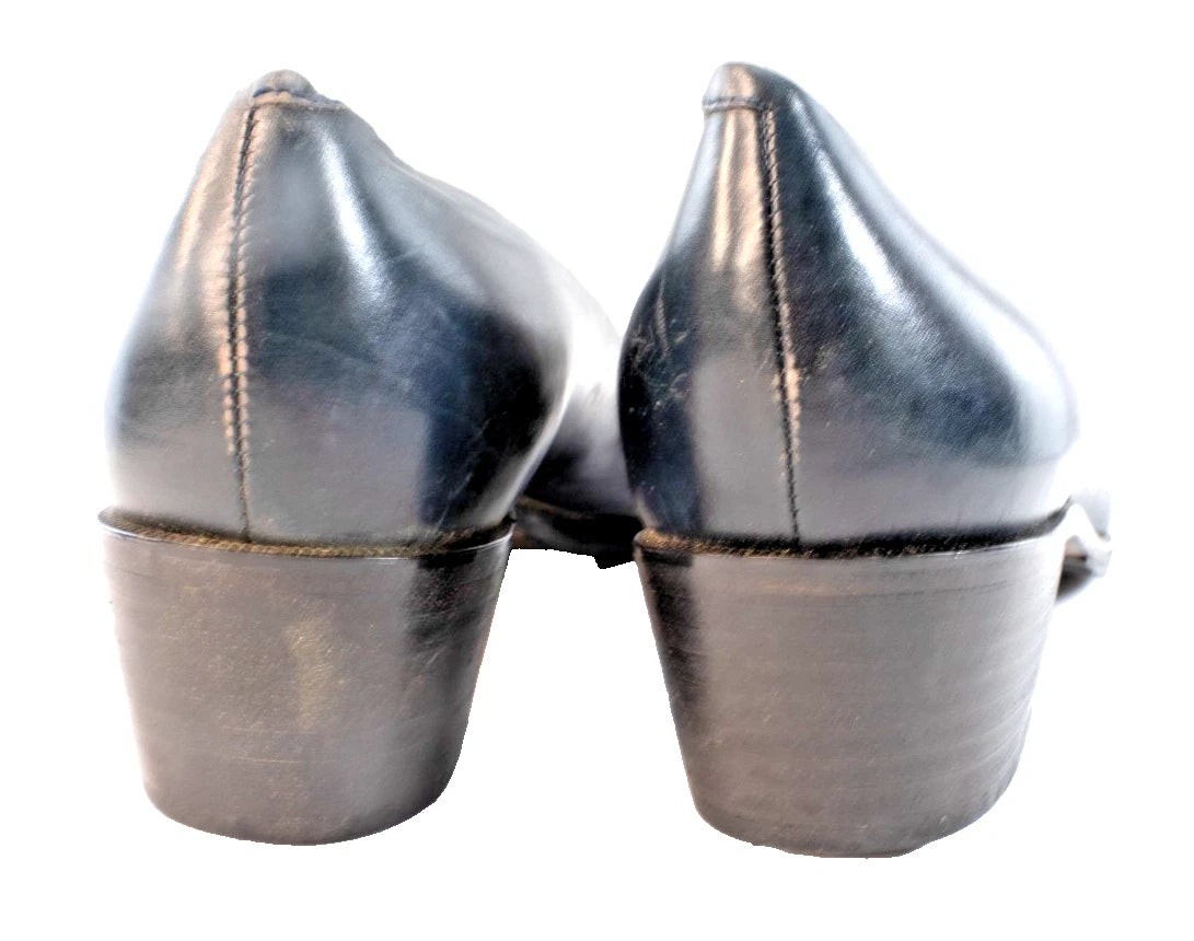 Amalfi by Rangoni “Chloe” Leather Pumps – Black – Size 9 AA (Narrow) – Italian