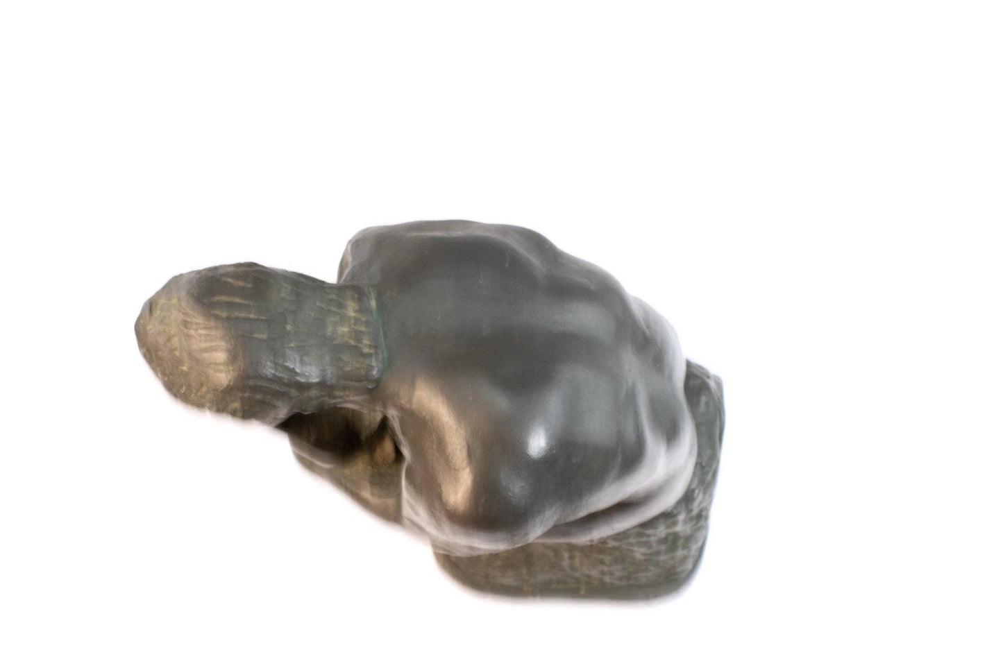 Vintage “The Thinker” Statue – Made in Greece – Bronzed Plaster Art Figure –