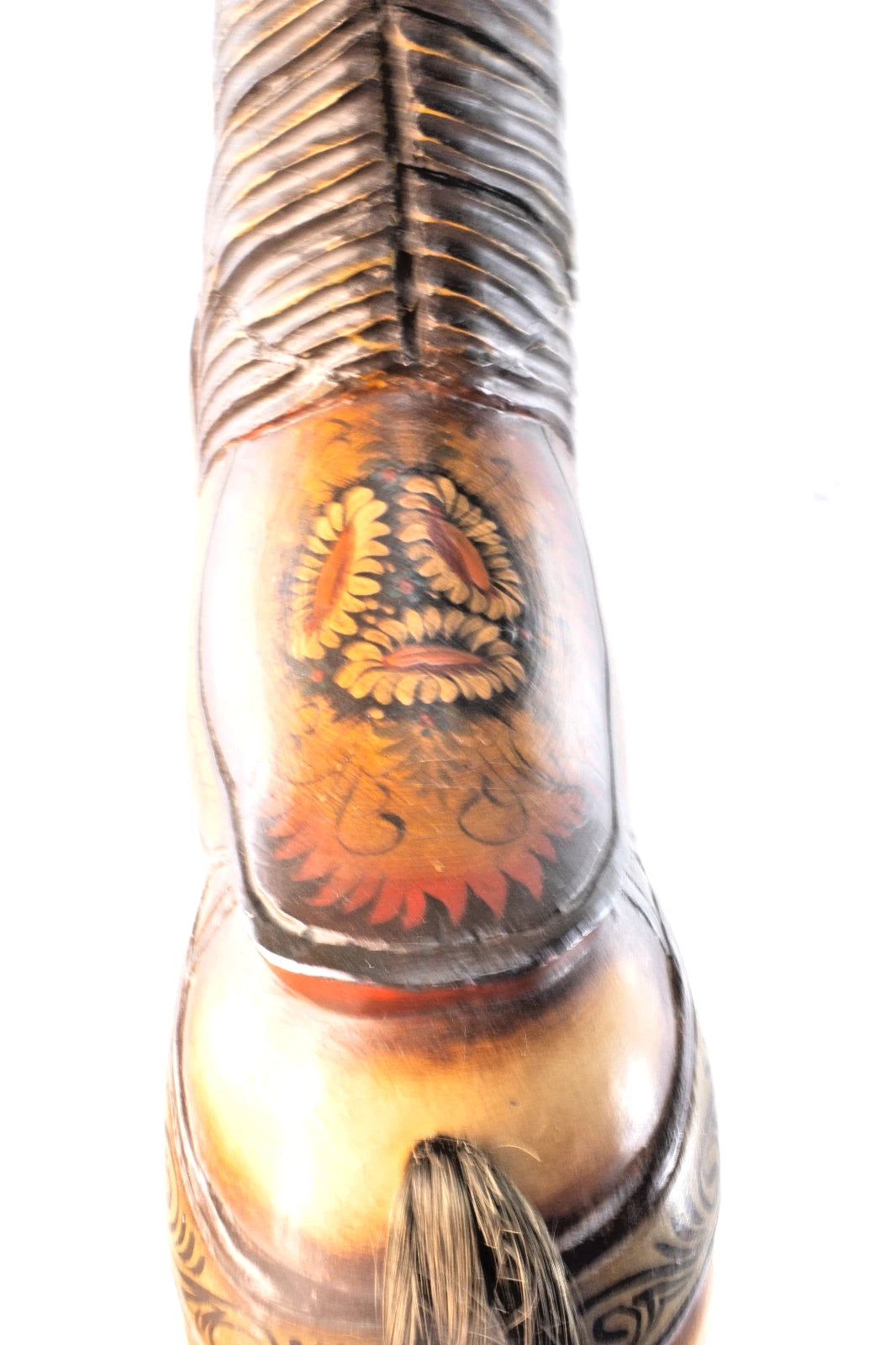 1885-1920s Hand-Carved Wooden Riding Horse w/Iron Wheels – Antique Folk Art 37