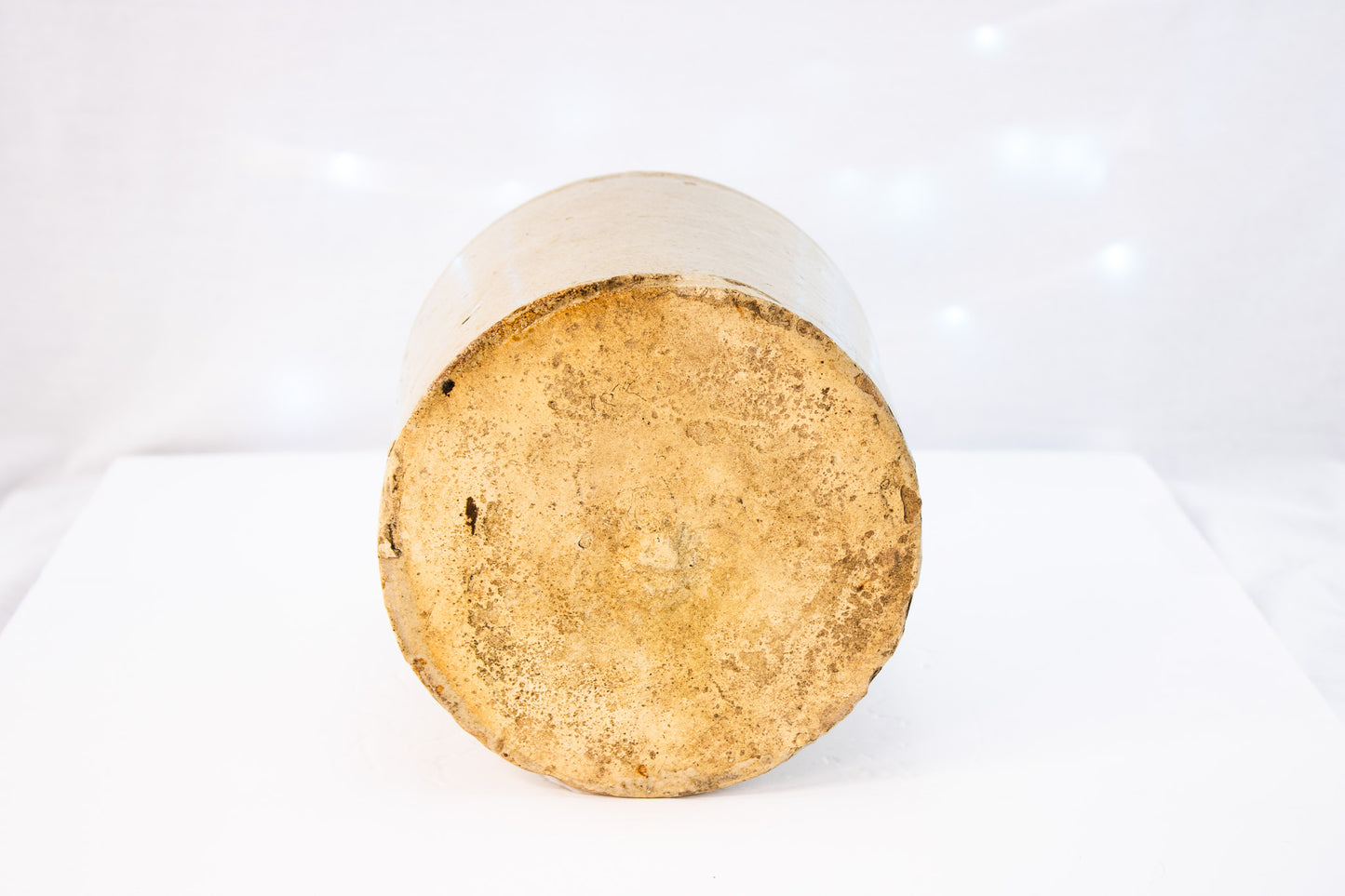 Antique Stoneware Jug Primitive Farmhouse Crock Rustic Pottery Decor