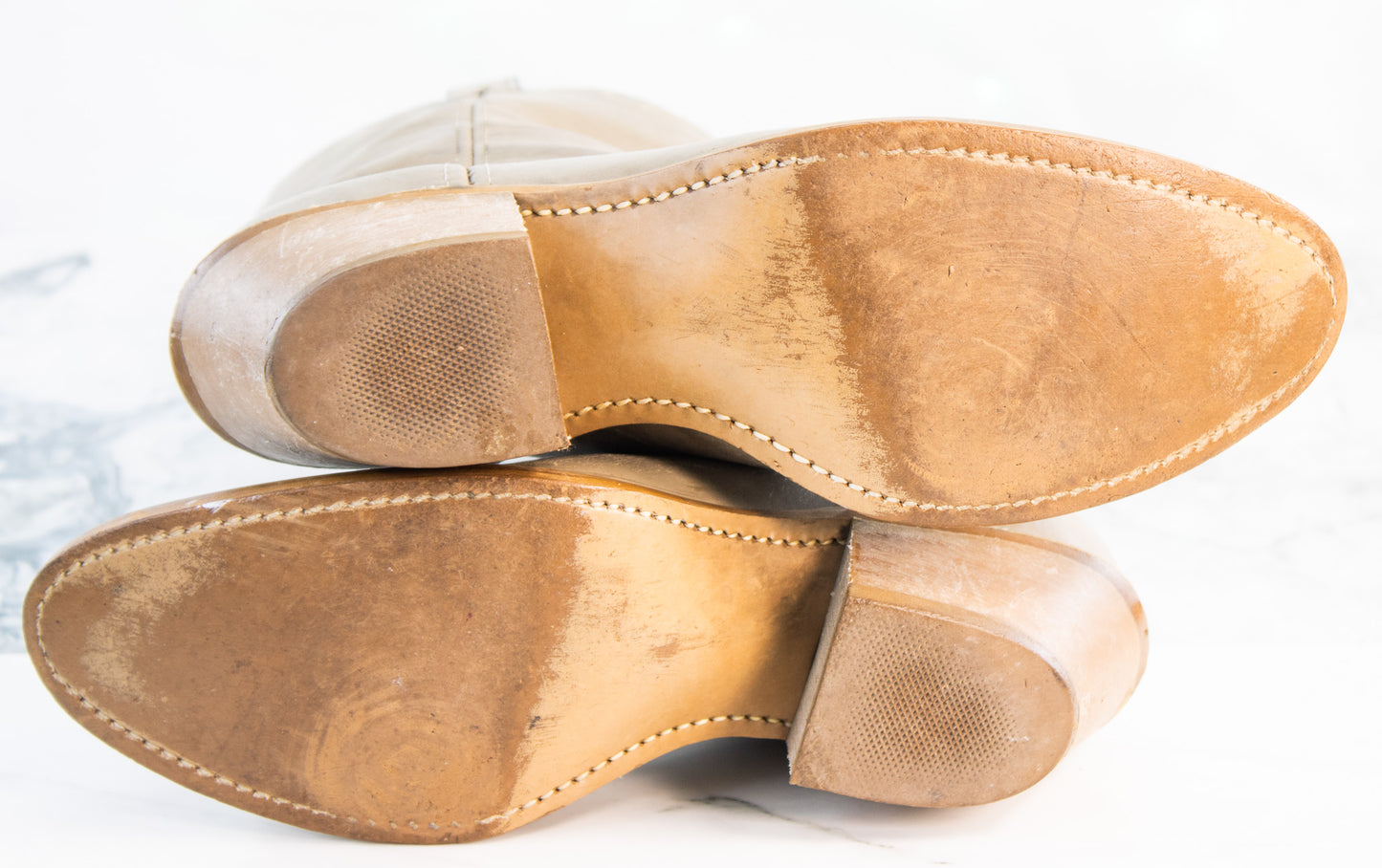 Justin USA Roper Boots Tan Leather Western Cowboy Boots L2301