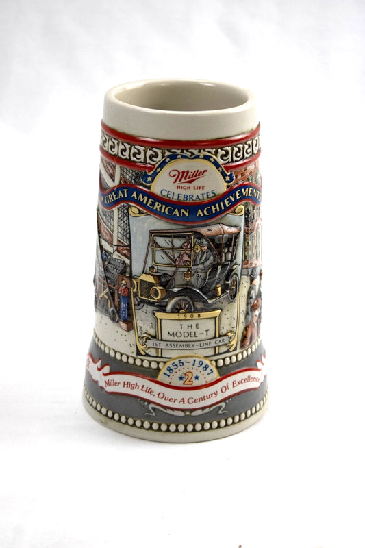 Vintage 1987 Miller High Life Model T Beer Stein | Series #2 Great American