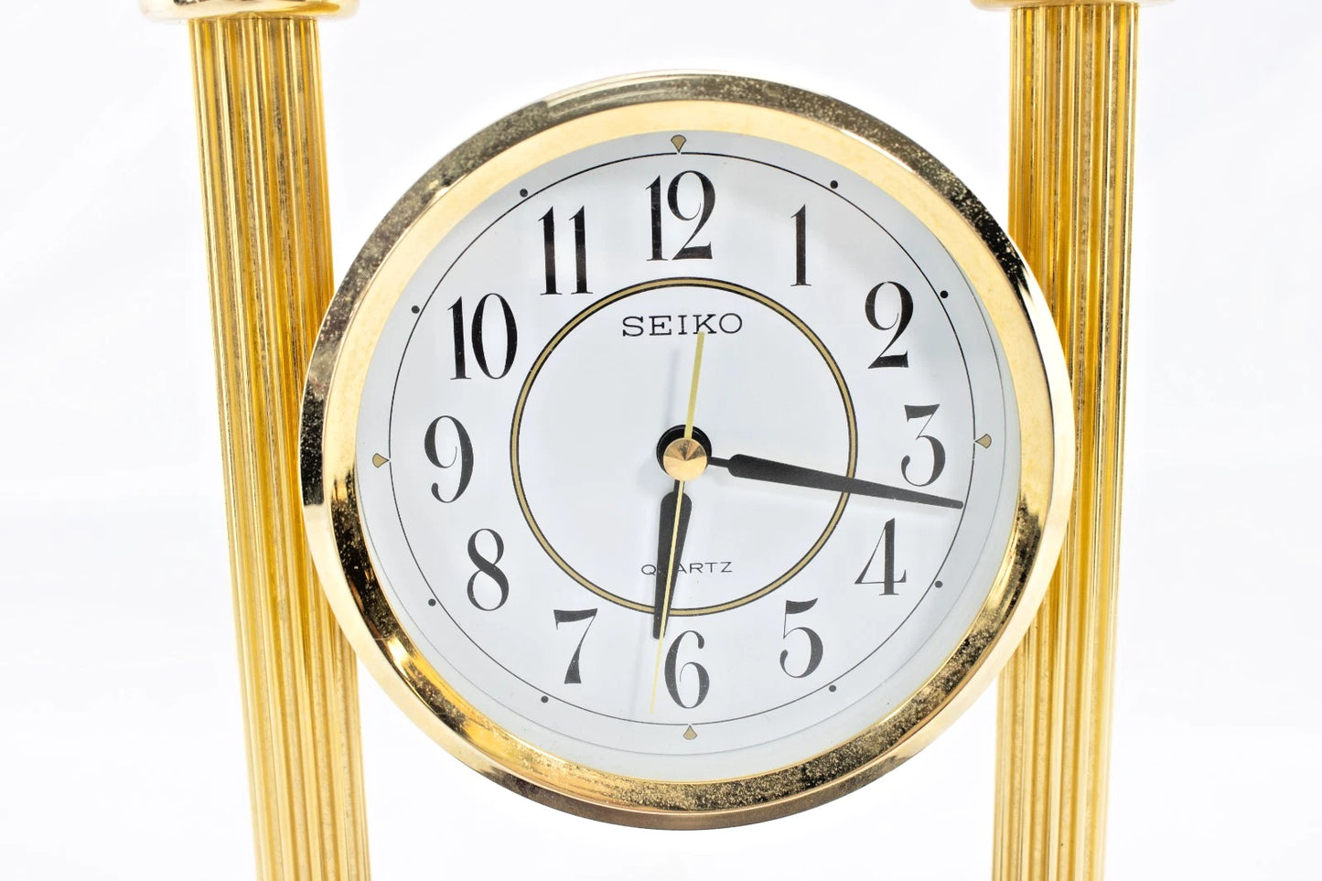 🕰️ SEIKO QXG402GL Gold-Tone Mantel Clock – Quartz Japan Movement – Classic