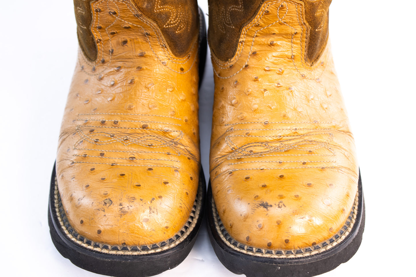Ariat Fatbaby Ostrich Print Western Boots | Women’s Size 10