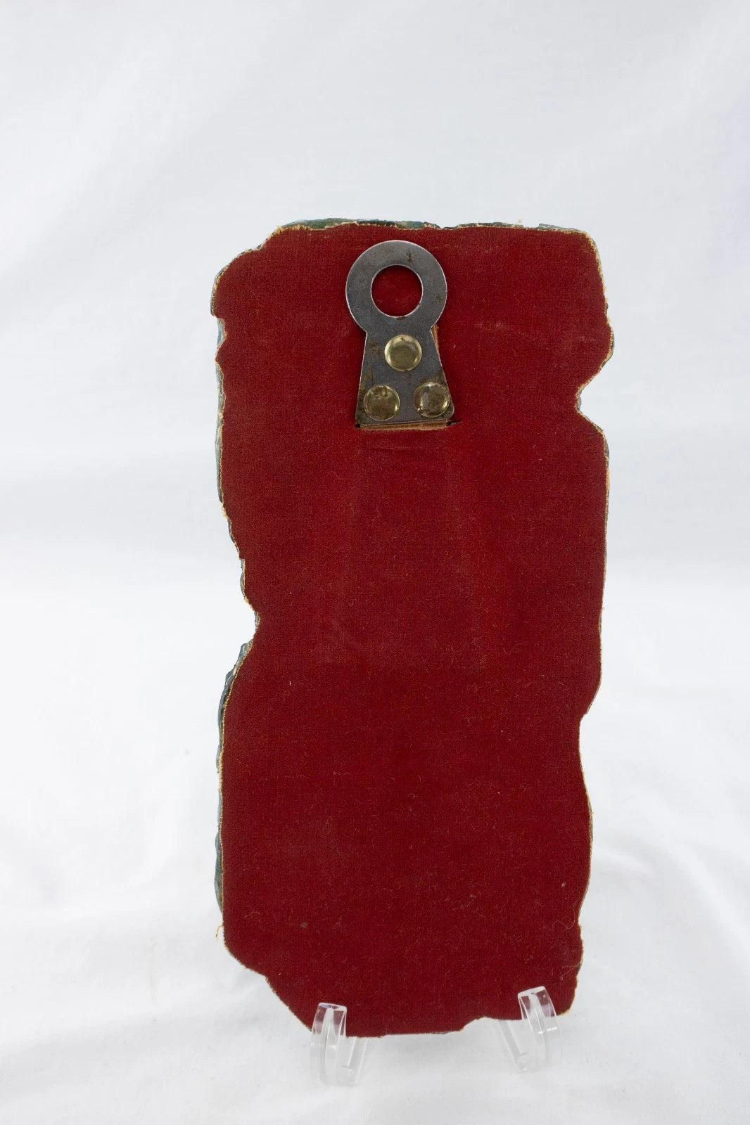 Mayan Mosaic Warrior Wall Plaque – Crushed Turquoise Stone & Gold Accents