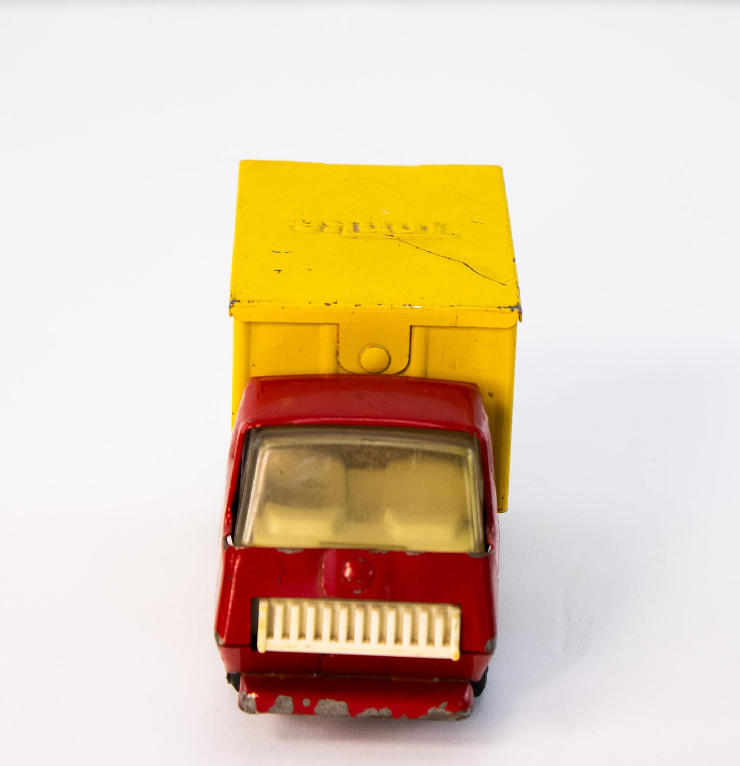 Vintage Tonka Pressed Steel Box Truck – Classic Red |Yellow Delivery Toy