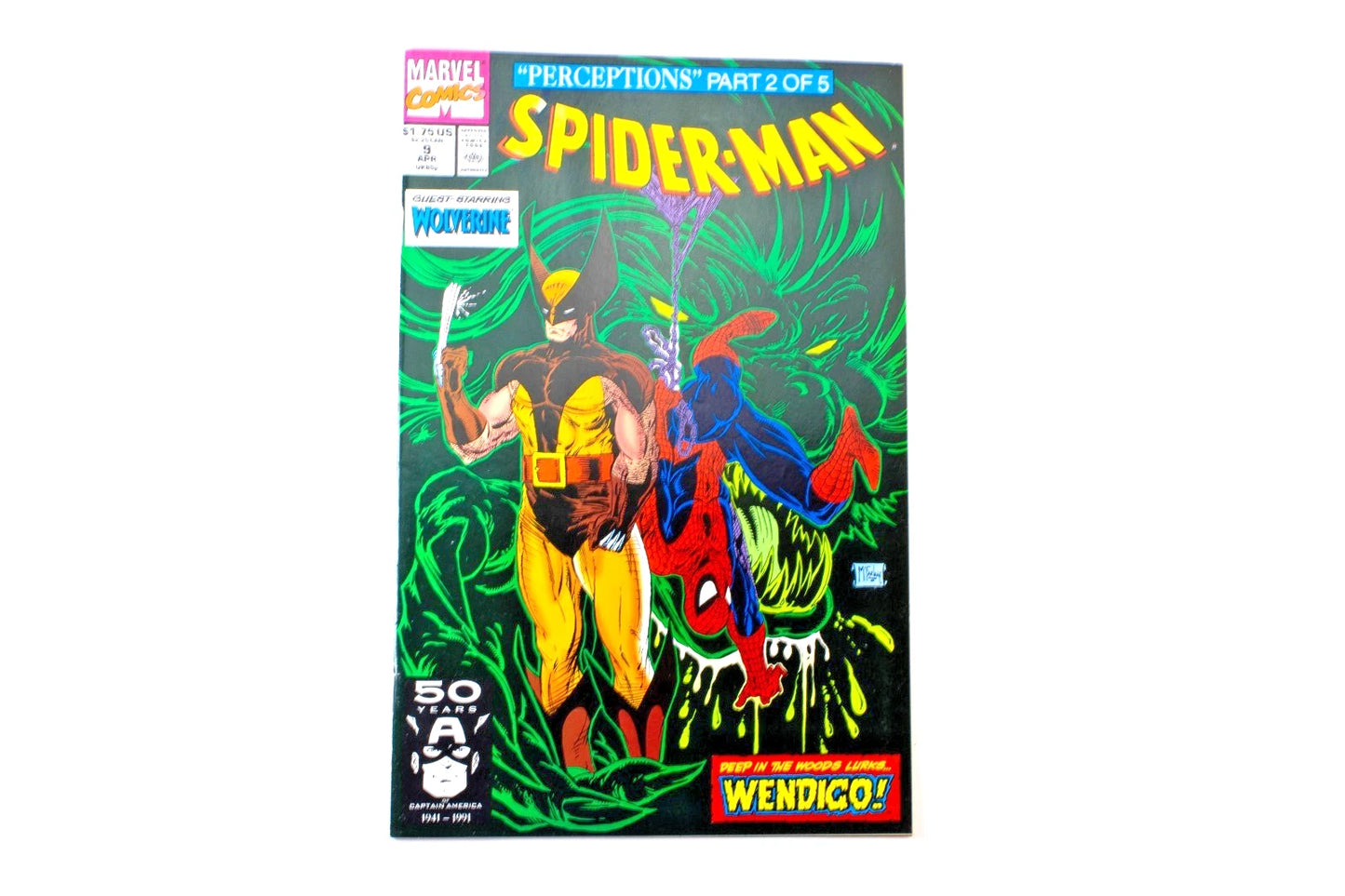 Spider-Man #9 Vol.1 (1991) Marvel Comics | “Perceptions” Part 2 of 5 | Wolverine