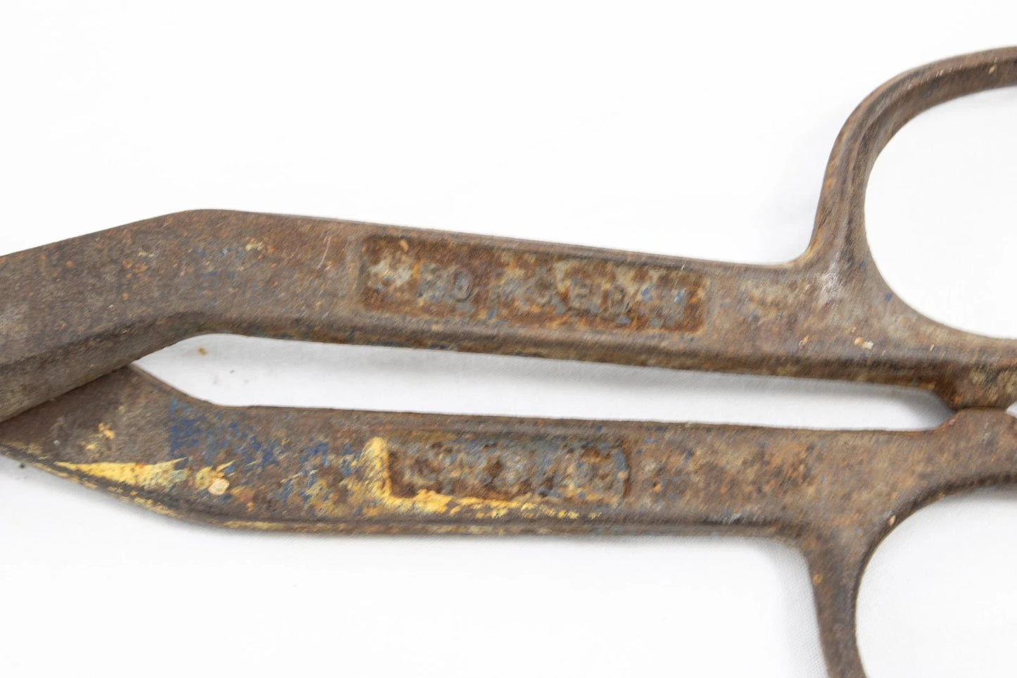 2 Vintage Wiss & Crescent Metal Tin Snips Shears | Industrial Rusty USA Tools Lo