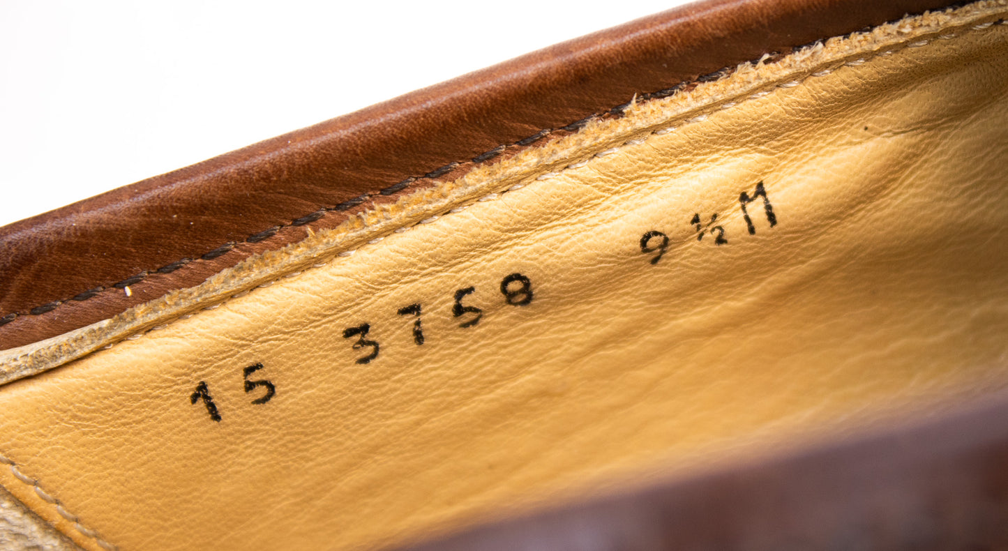 Johnston & Murphy Cellini Brown Leather Tassel Loafers | Made in Italy | Men’s 9.5
