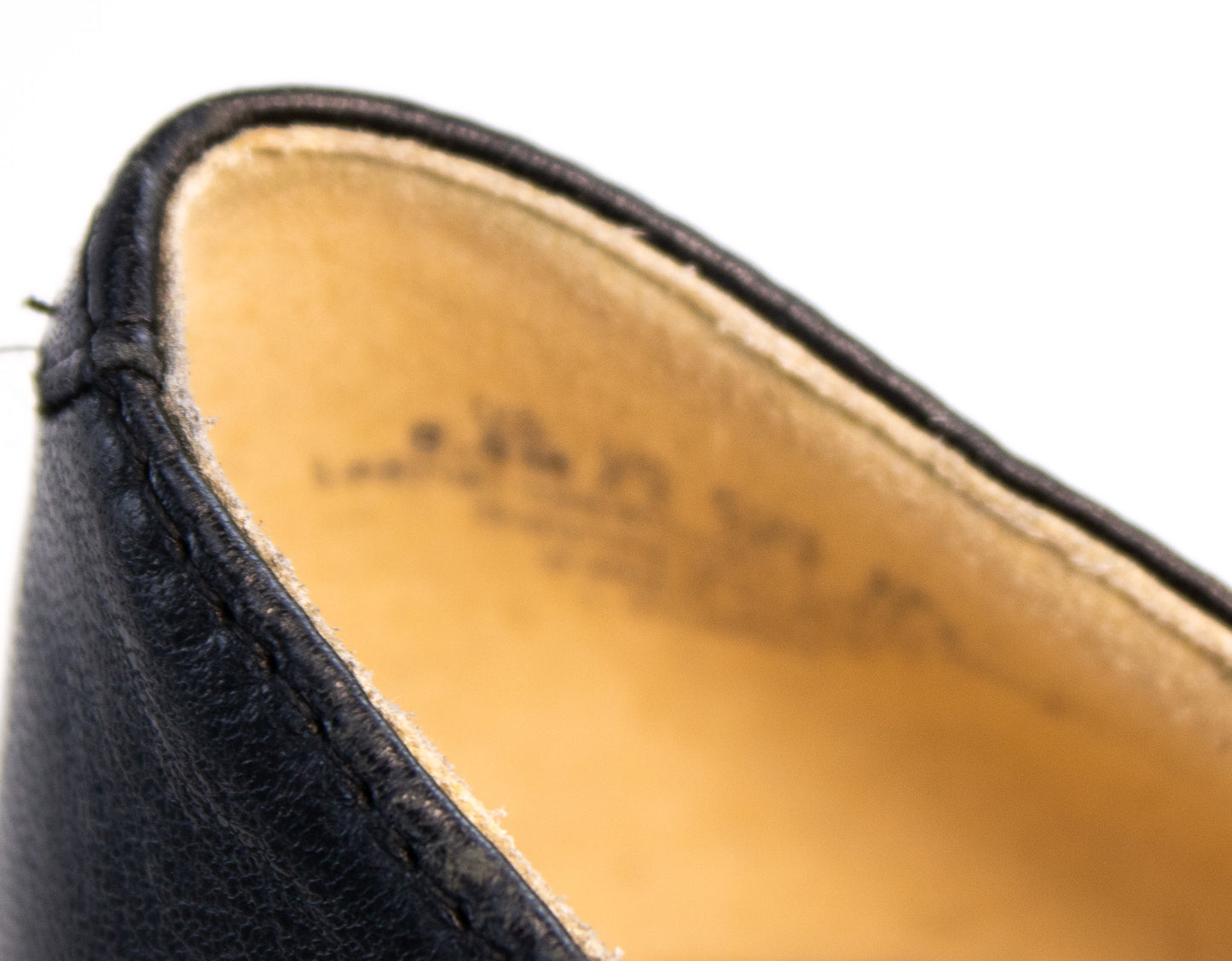 Franco Sarto Black Leather Kitten Heels Women’s 8.5 Classic Pumps