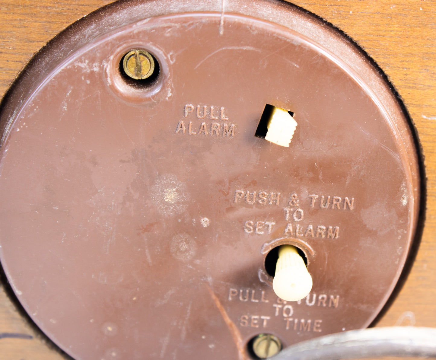 Seth Thomas Velwood Lighted Alarm Clock | Mid-Century Wood Clock
