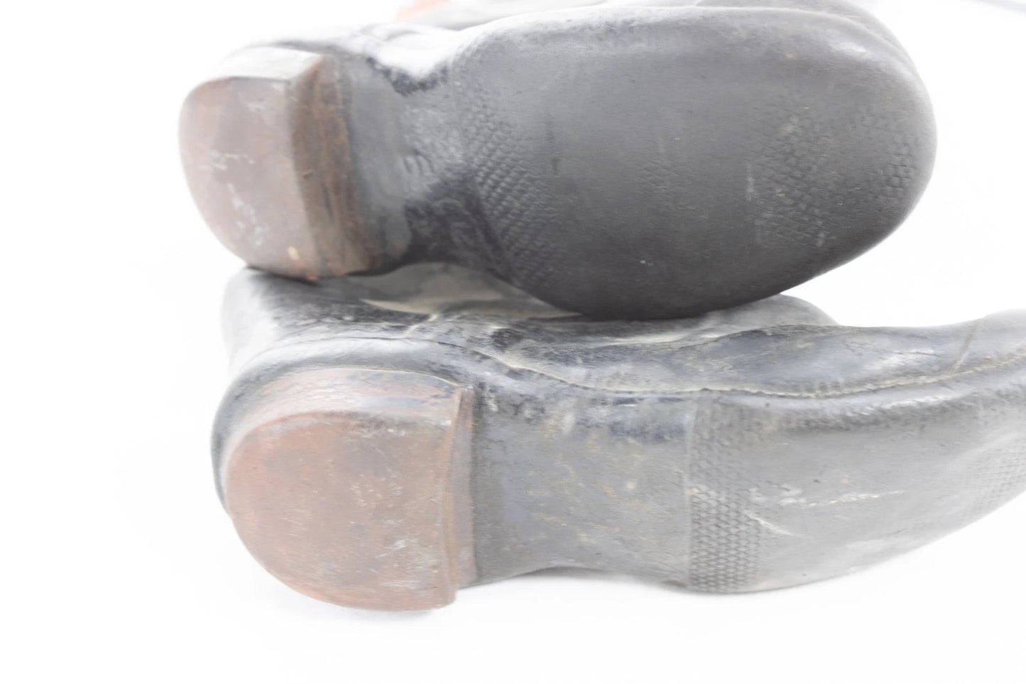 Vintage Kids Rubber Boots with Bunny Print – Black & Red Rain Boots