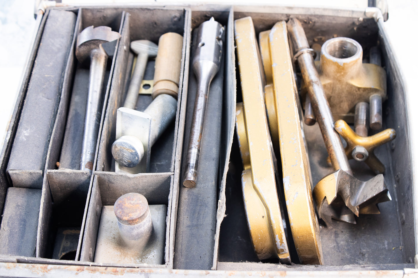 Vintage Kwikset K Locksets Installation Kit - Locksmith Tool Case - Hardware Tools