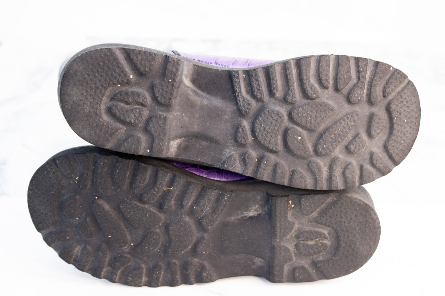 Old West Youth Cowboy Boots Purple Croc Print Black Western Y4