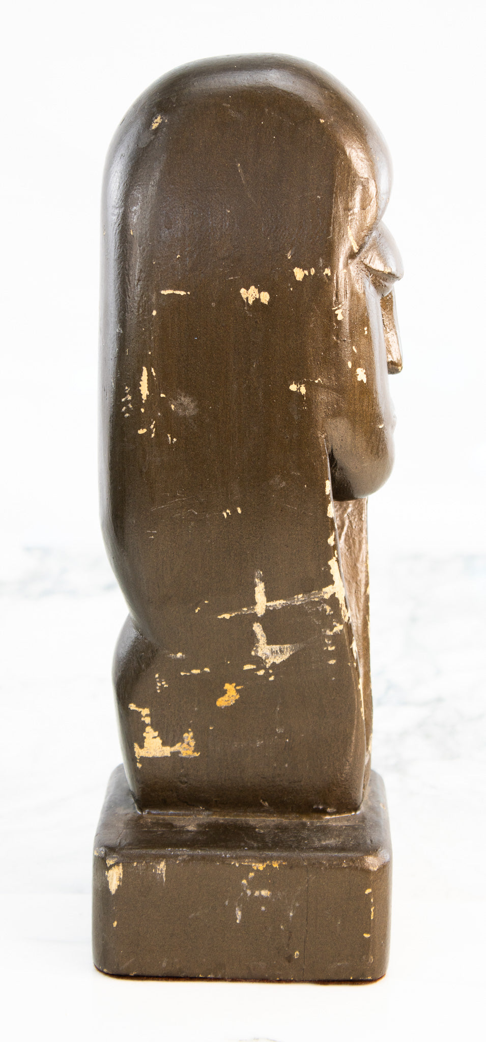 Signed Mid Century Modern Bust Sculpture – Modernist Figurative Art 1967