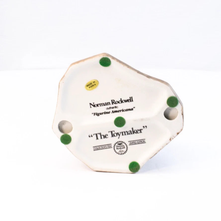 Norman Rockwell “The Toymaker” Figurine & Mug Set (1984 Limited Edition)
