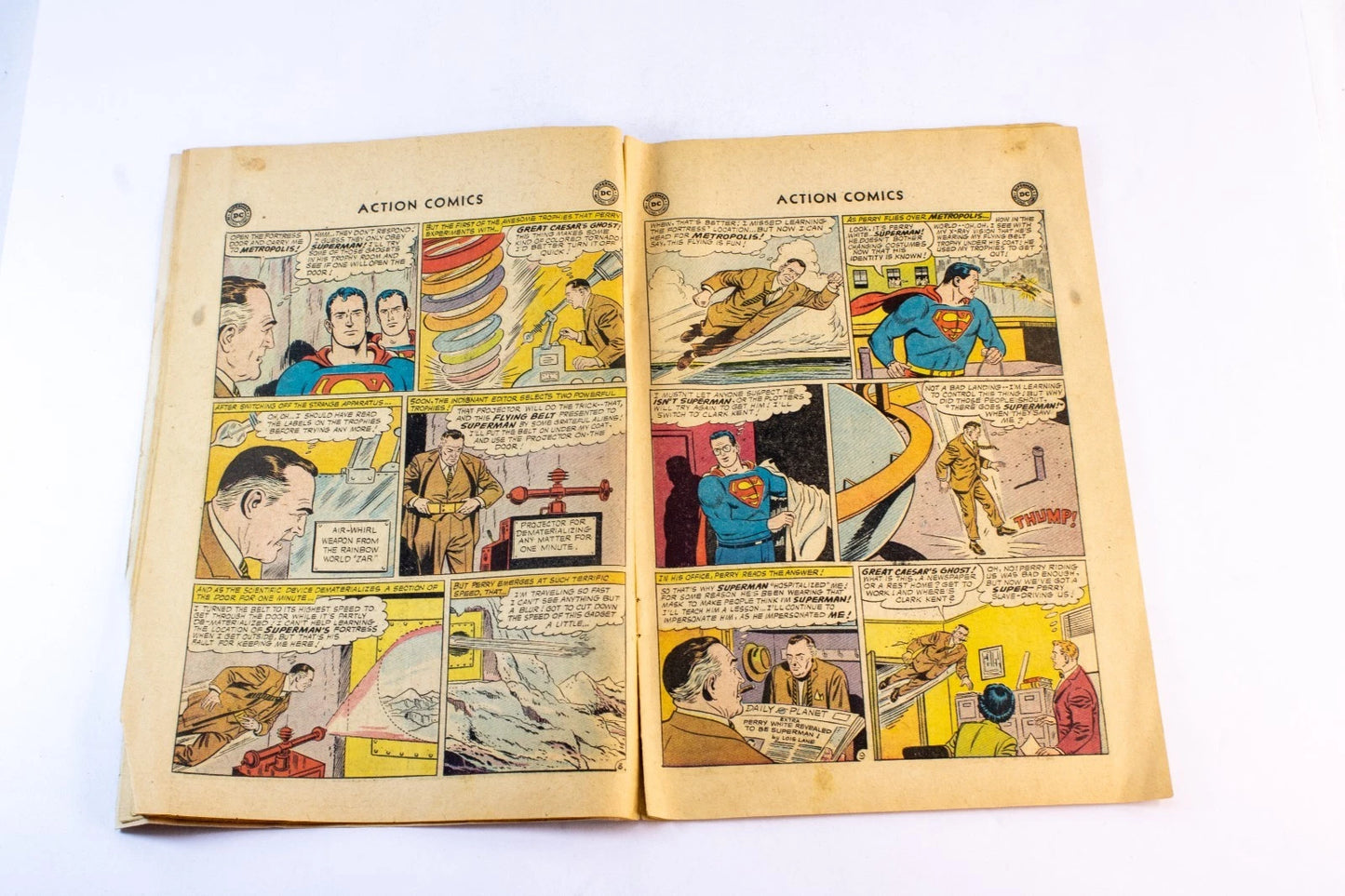 Vintage Superman & Action Comics Lot – 3 Issues (1960s Silver Age DC Comics) –