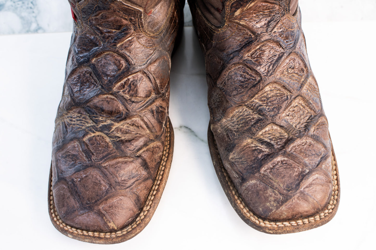 Big Bull Kids Cowboy Boots Brown Embroidered Western Youth 6.5B
