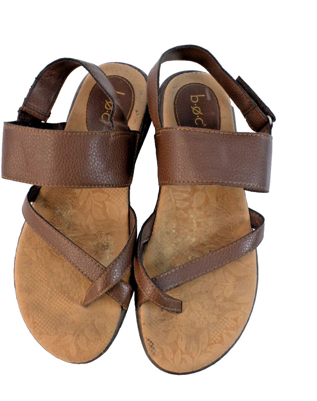 👢 b.ø.c by Born Concept | Brown Strappy Comfort Sandals | Size 9M