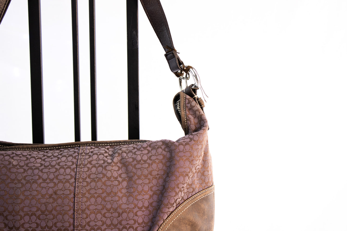 Michael Kors Orange Leather Tassel Crossbody Bag with Chain Strap