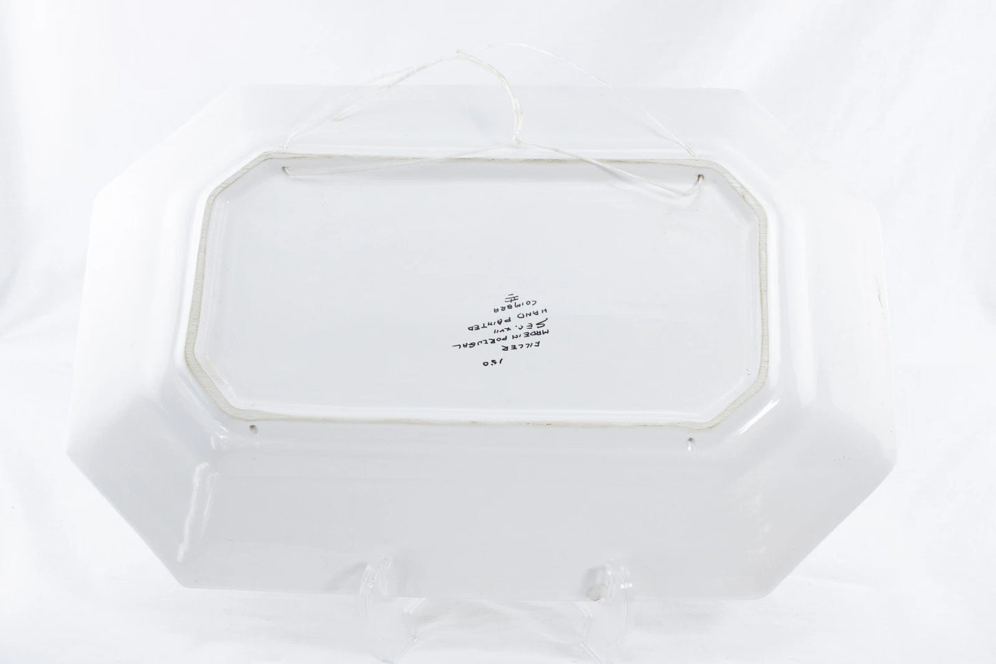 🖼️ VINTAGE HAND PAINTED PLATTER 🐦🦌🐿️- Made in Portugal