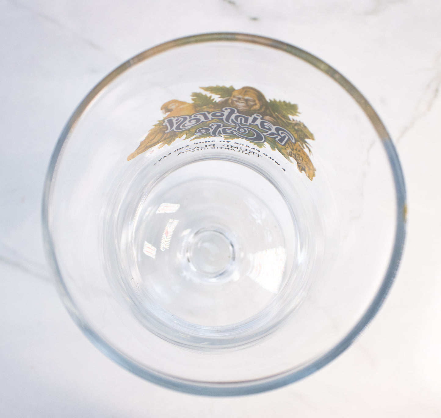 Rainforest Cafe Trump Plaza Glass Atlantic City Souvenir Barware