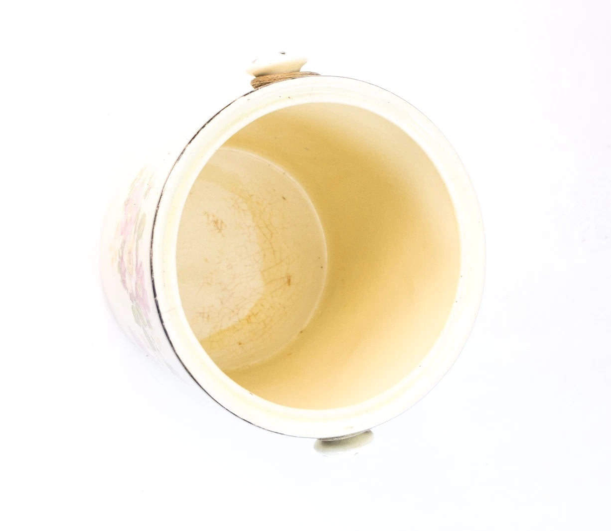 Great Northern Products Co Floral Ceramic Ice Bucket – Mid-Century Pink & Yellow