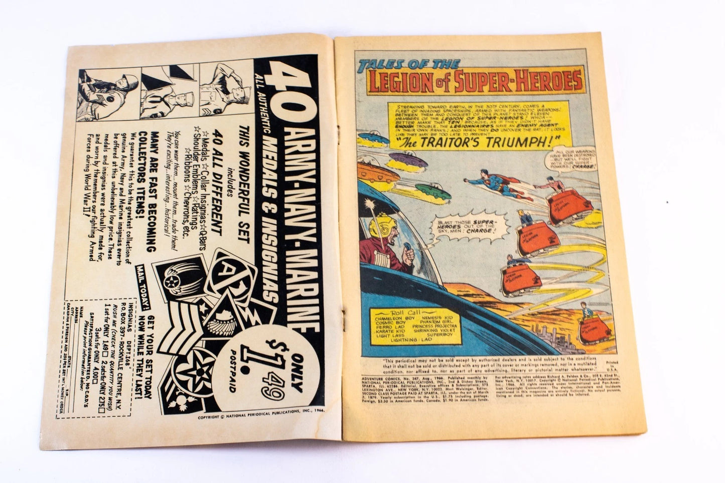 Adventure Comics #347 (Aug 1966, DC) – 1st Karate Kid – Legion of Super-Heroes