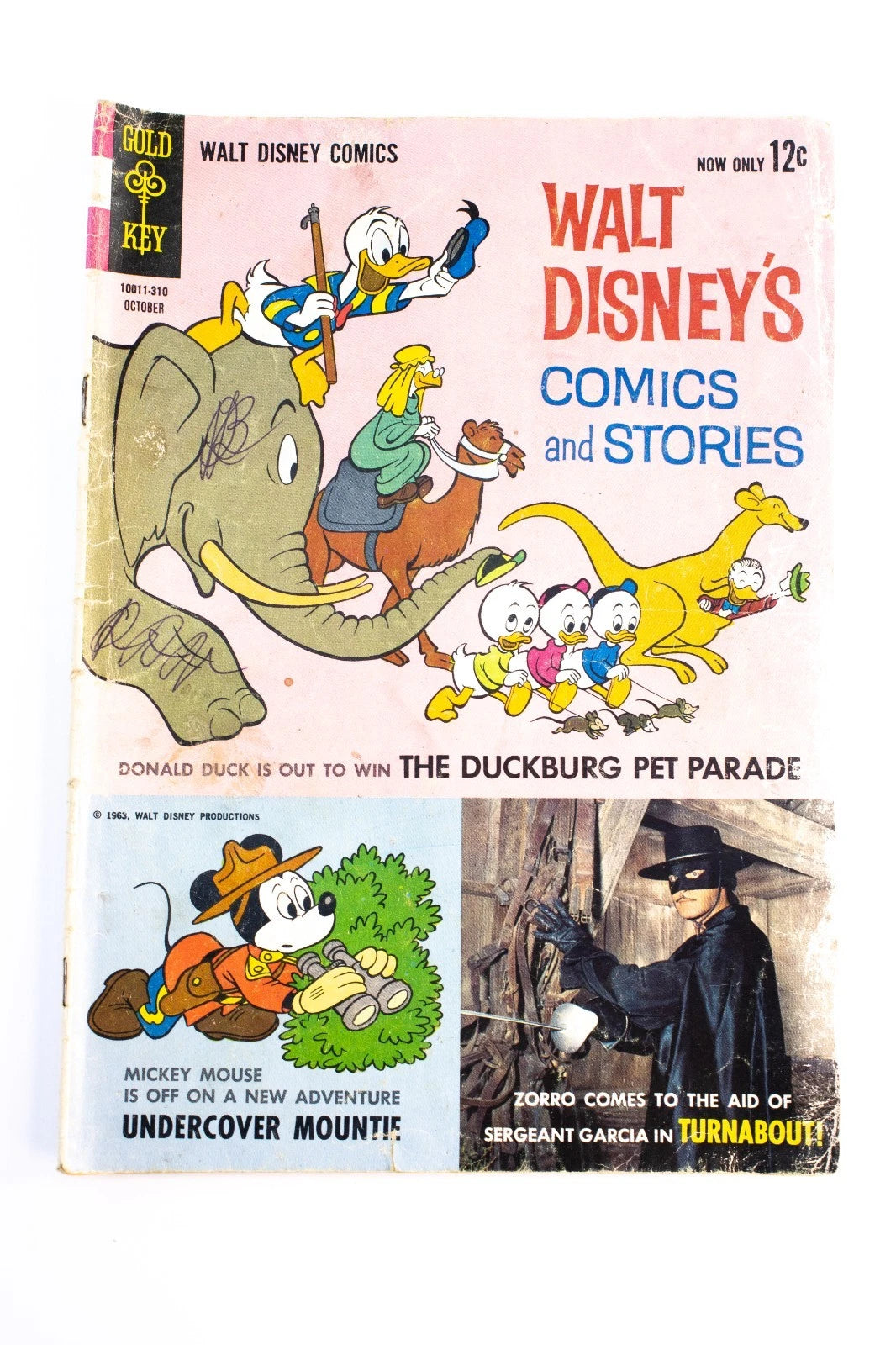 Lot of 7 Vintage Disney Comics – Dell & Gold Key 1959–68 – Mickey, Donald, Goofy
