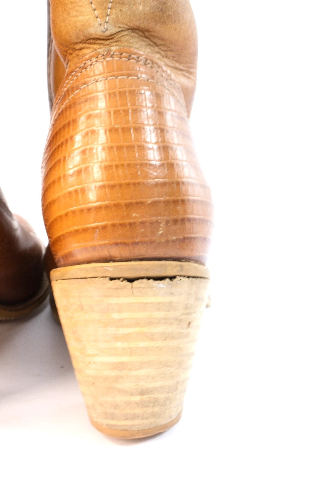 🔥 Vintage Tony Lama Women’s Lizard Western Boots – Size 7.5M – Made in USA