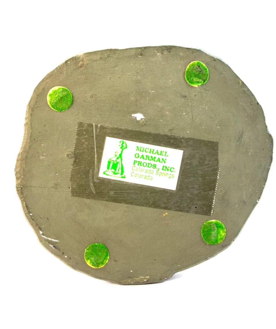 1986 Michael Garman Sculpture — “Firefighter with Child” — Heroic Americana Art