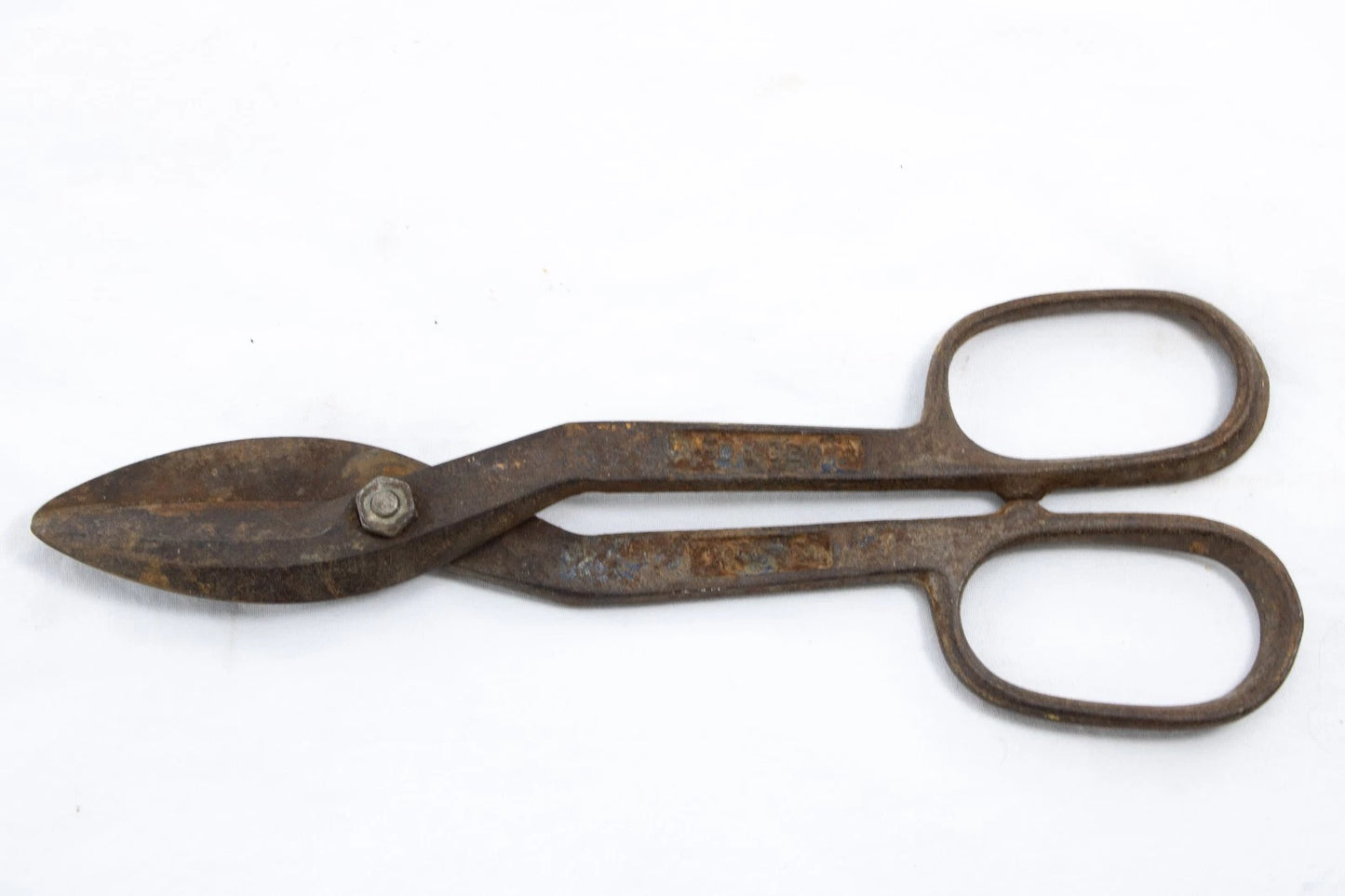2 Vintage Wiss & Crescent Metal Tin Snips Shears | Industrial Rusty USA Tools Lo