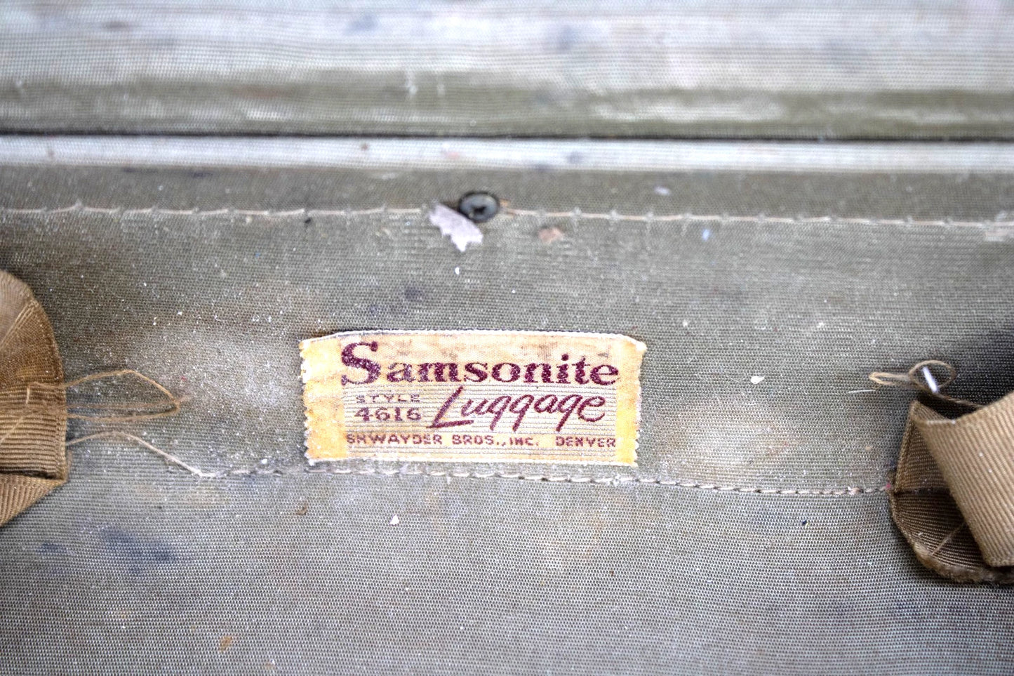 🧳 Vintage 1940s Samsonite Shwayder Bros Suitcase | Style 4616 Hard Shell Luggag