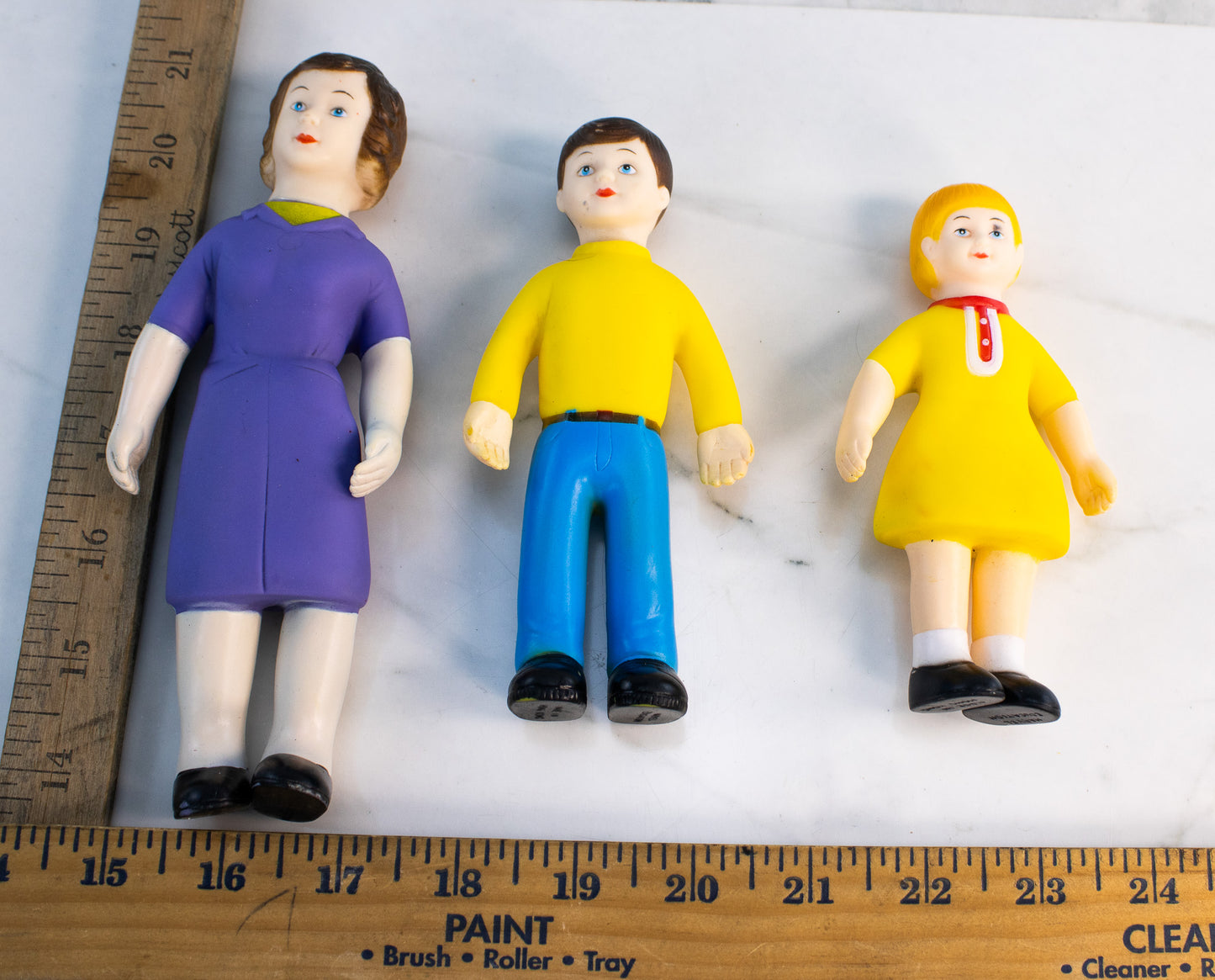 Vintage Marvel Education Family Figures Boy Girl Mother Hong Kong