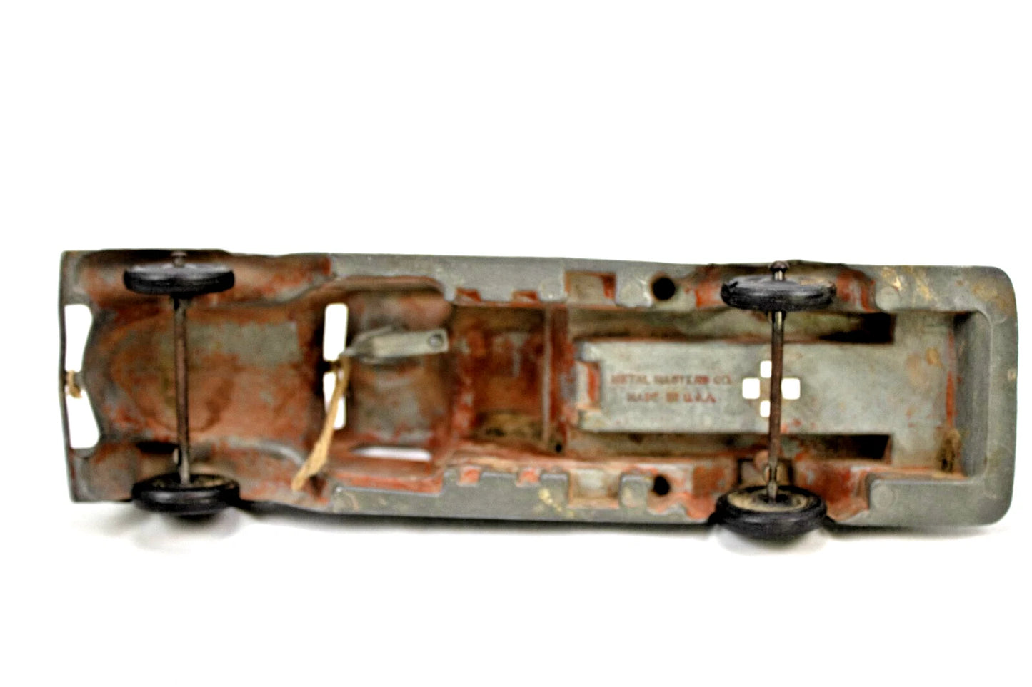 Vintage 1940s Metal Masters Fire Truck – Die-Cast Toy – USA Made