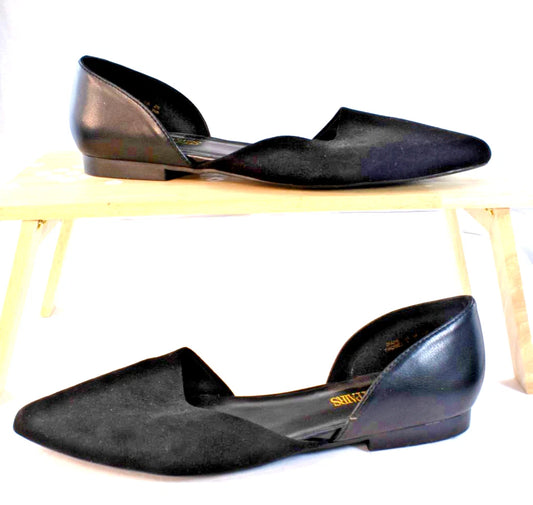 DREAM PAIRS Women’s d’Orsay Flats Black Pointed Toe Slip-On Size 9