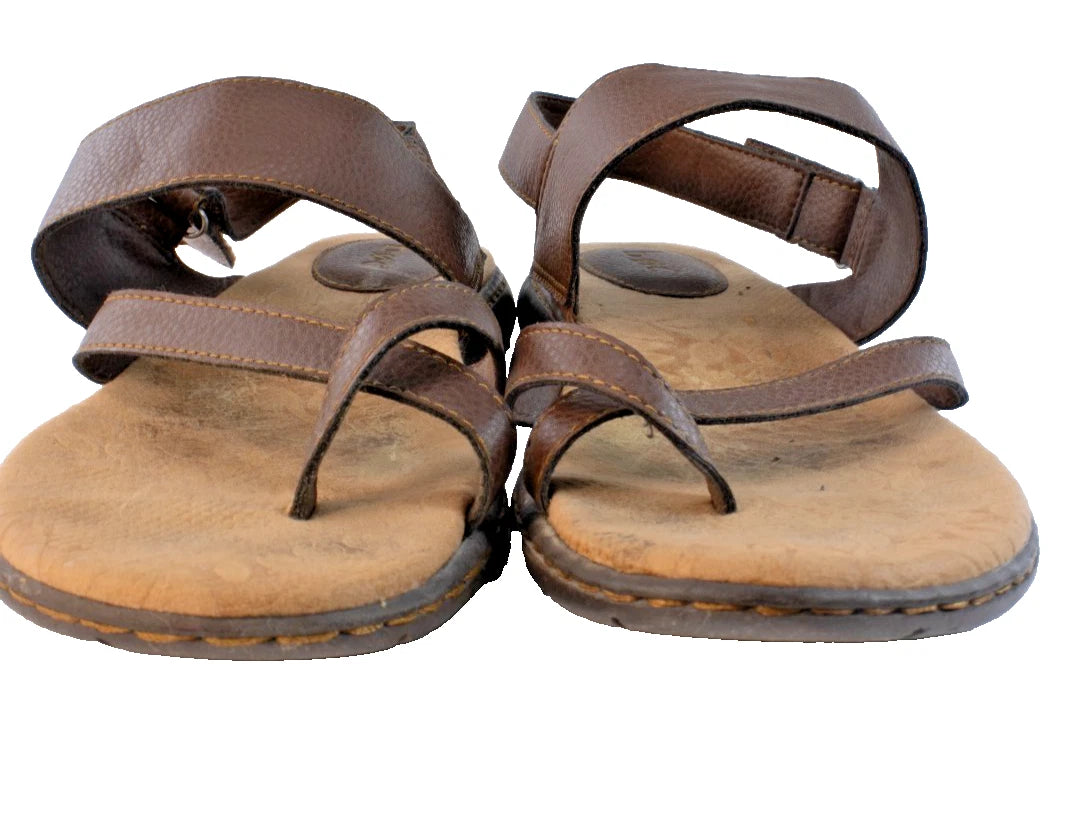 👢 b.ø.c by Born Concept | Brown Strappy Comfort Sandals | Size 9M