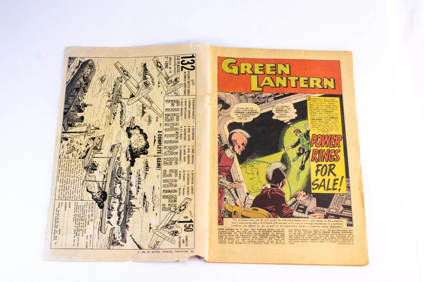 1964 DC Comics Green Lantern No. 31 – Power Rings for Sale – Silver Age Comic