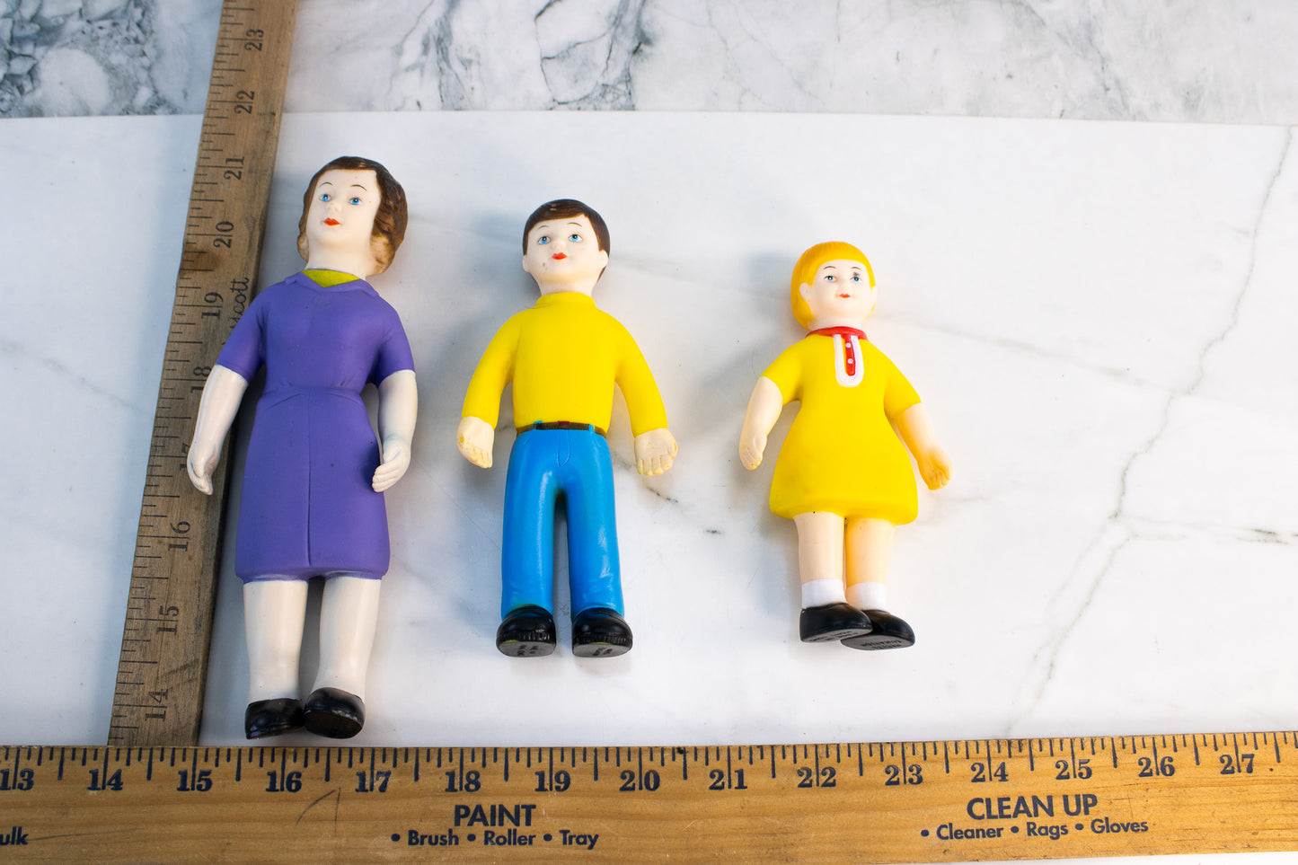 Vintage Marvel Education Family Figures Boy Girl Mother Hong Kong