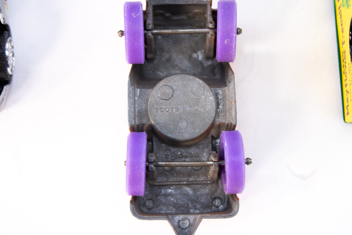 Vintage Die-Cast Toy Car Lot – Monster Truck, Jeep, Delivery Van & Turbo Car