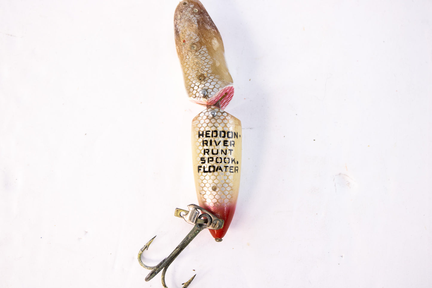 Antique Wooden Fishing Lures Lot Heddon Pike Minnow River Runt Jitterbug