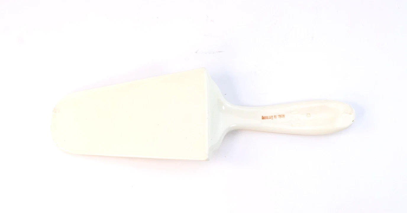 Vintage German Porcelain Cake Server – Floral & Gold Elegance