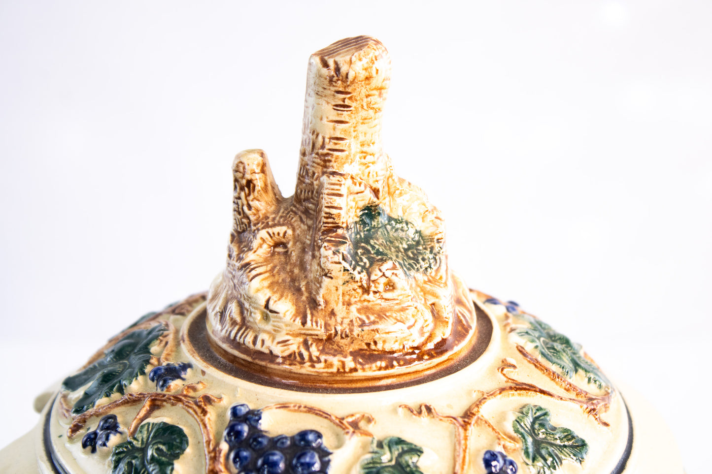 Vintage German Castle Punch Bowl Set | Old World Stoneware | Made in Germany