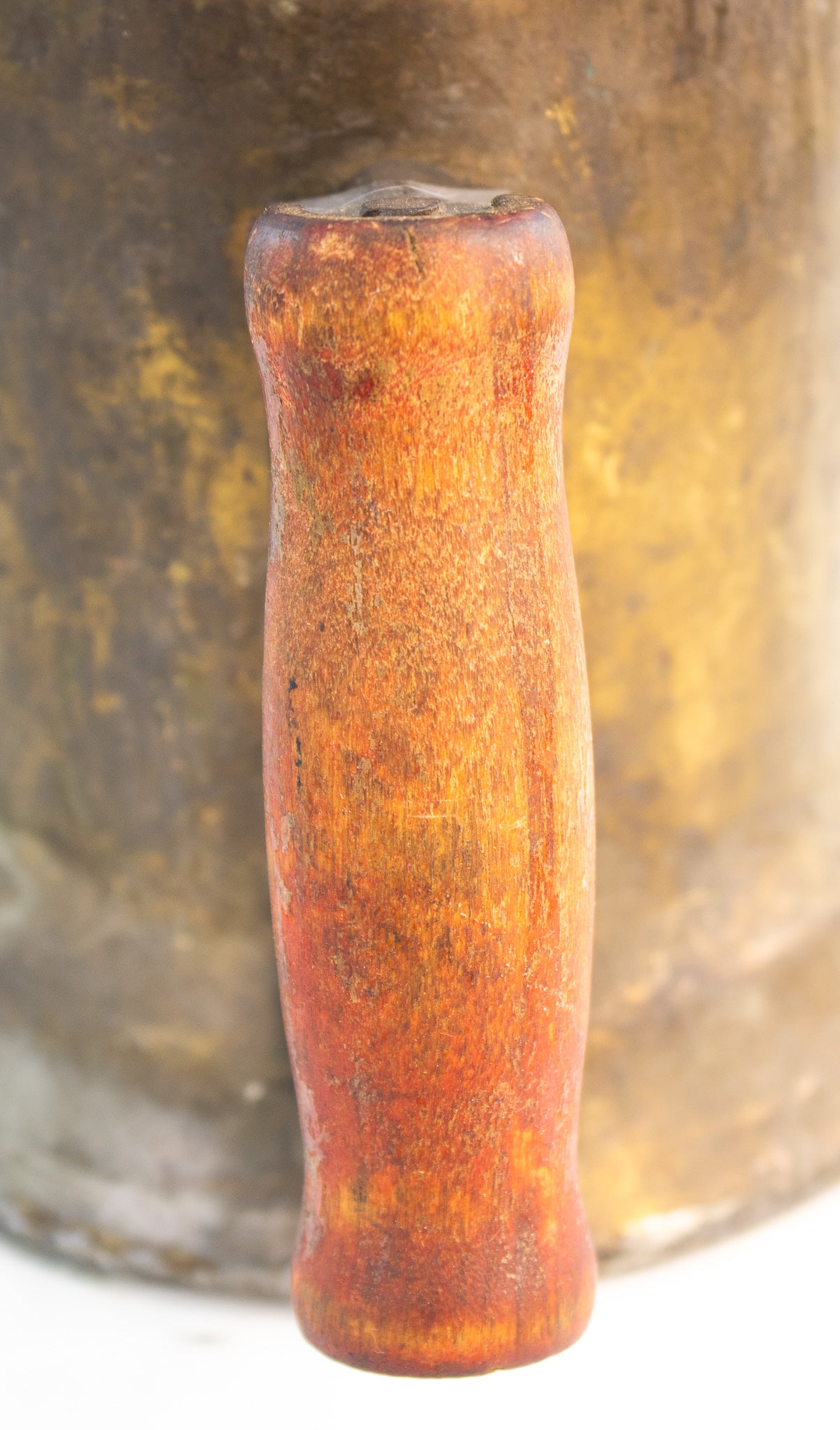 Antique Brass Blowtorch Gasoline Torch w Wood Handle Otto Bernz Era